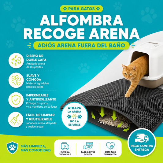 Alfombra Atrapa Arena Para Gatos