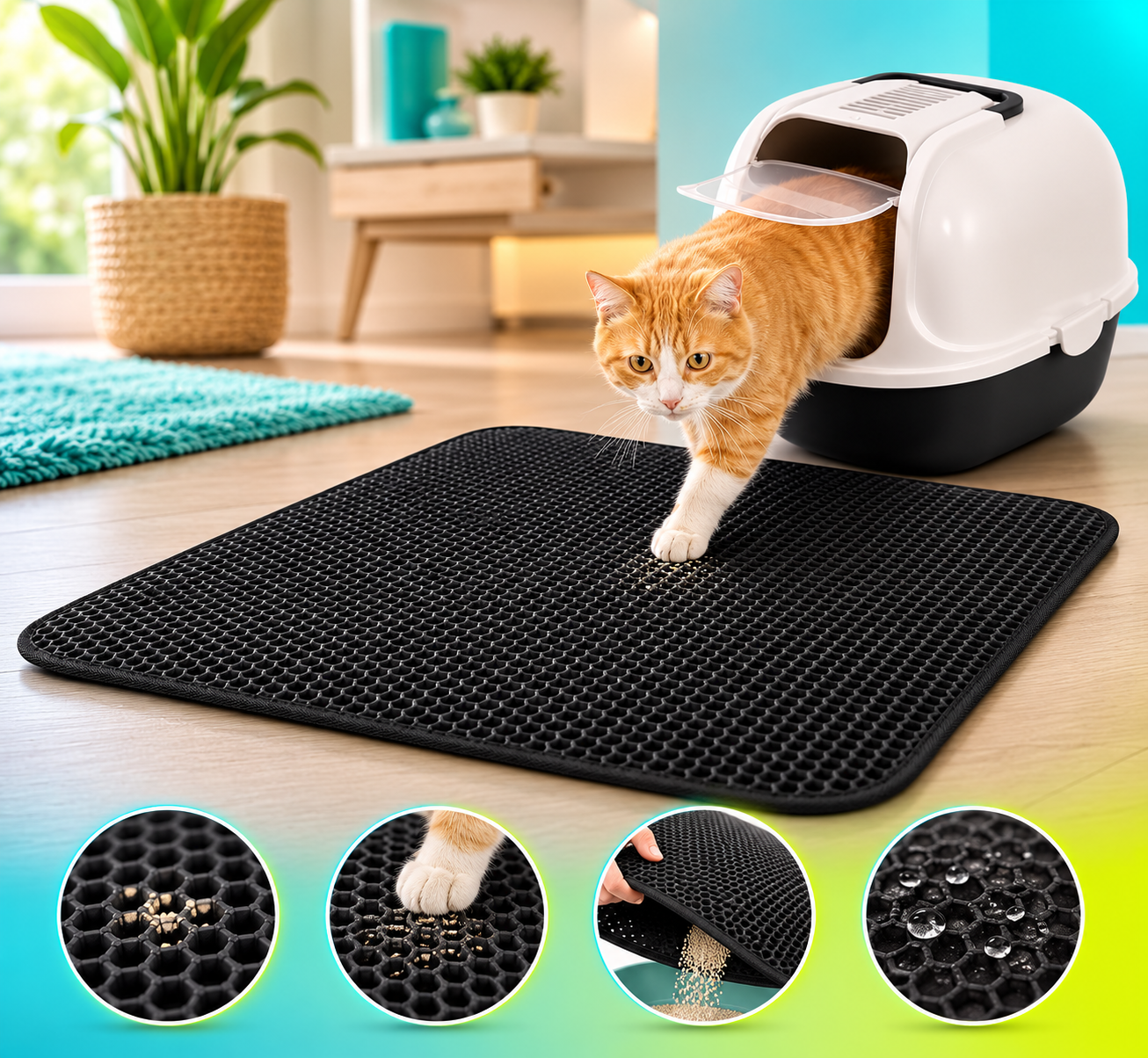 Alfombra Atrapa Arena Para Gatos
